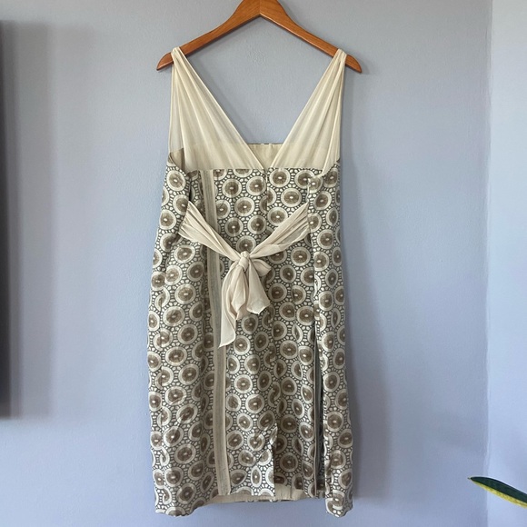 🛑SOLD Isabel Toledo for Lane Bryant Cream Linen Blend Party Sheath Dress 20 - Picture 5 of 8